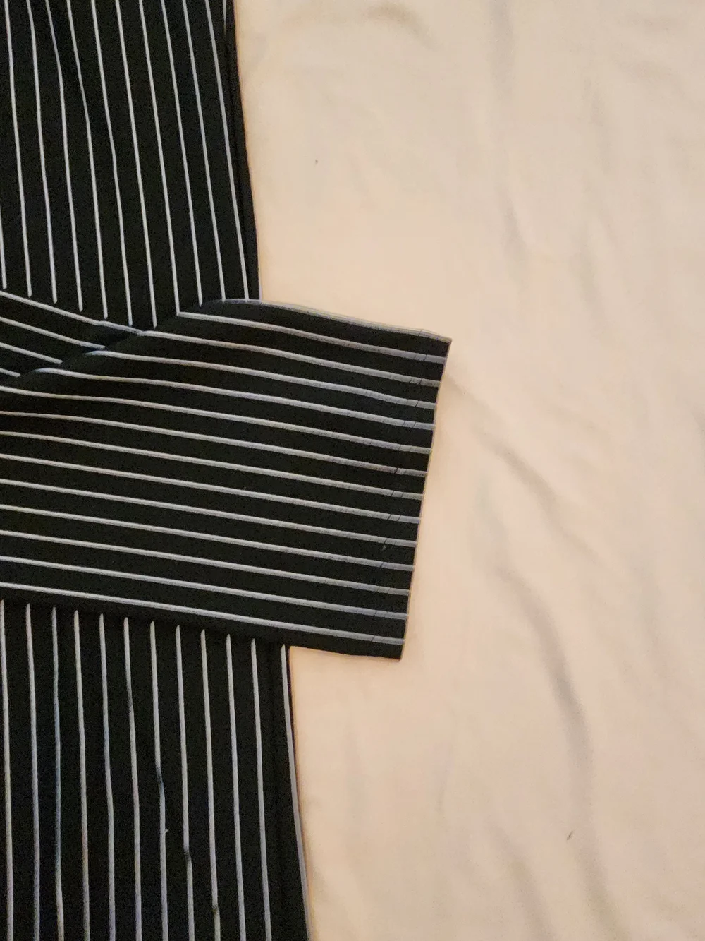 Women's Black Pinstripe Slim Leg Pants